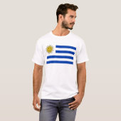 T-shirt Drapeau de l'Uruguay (Devant entier)