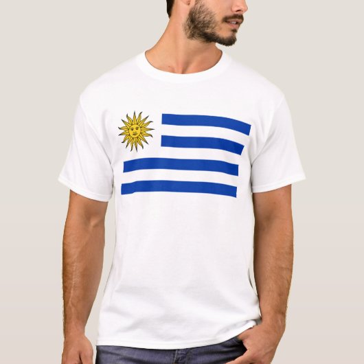 T-shirt Drapeau de l'Uruguay (Devant)