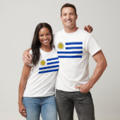 T-shirt Drapeau de l'Uruguay (Unisexe)
