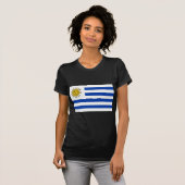 T-shirt Drapeau de l'Uruguay (Devant entier)