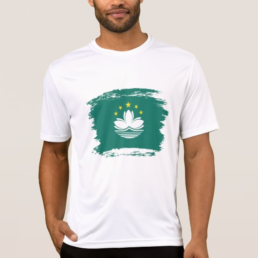 T-shirt Drapeau de Macao (Devant)