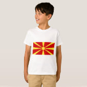 T-shirt Drapeau de Macédoine (Devant entier)
