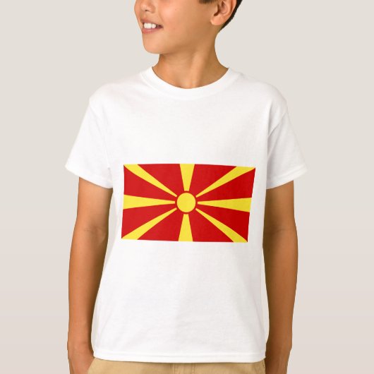 T-shirt Drapeau de Macédoine (Devant)