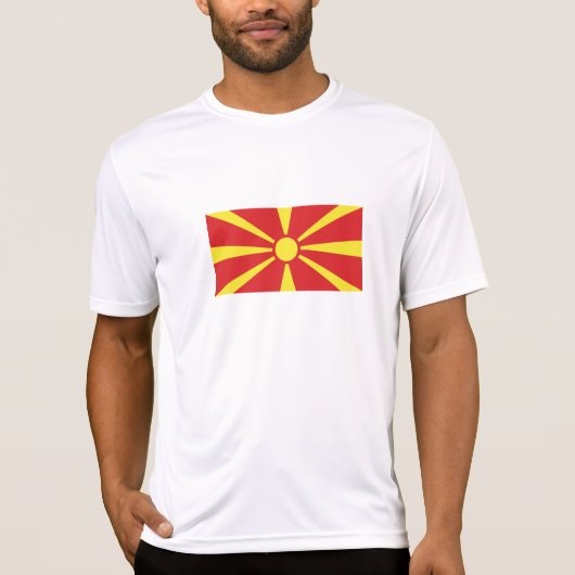 T-shirt Drapeau de Macédoine du Nord (Devant)