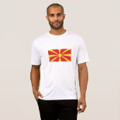 T-shirt Drapeau de Macédoine du Nord (Devant entier)