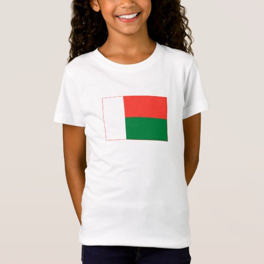 T-Shirt Drapeau de Madagascar (Devant)