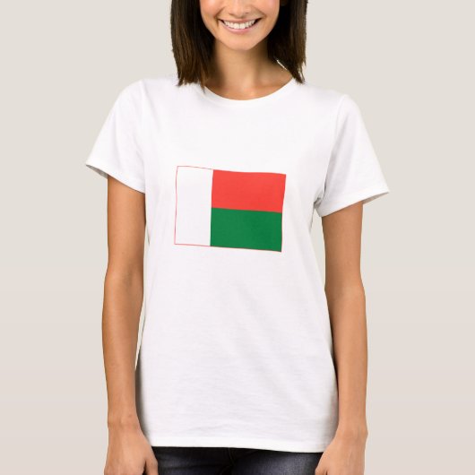 T-shirt Drapeau de Madagascar (Devant)
