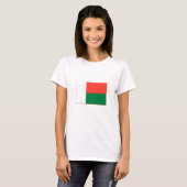 T-shirt Drapeau de Madagascar (Devant entier)
