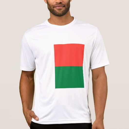 T-shirt Drapeau de Madagascar (Devant)