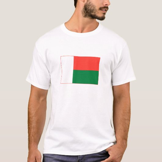 T-shirt Drapeau de Madagascar (Devant)