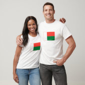 T-shirt Drapeau de Madagascar (Unisexe)