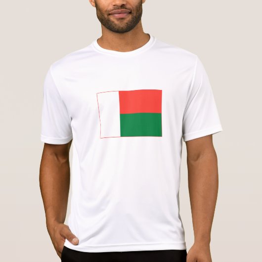 T-shirt Drapeau de Madagascar (Devant)