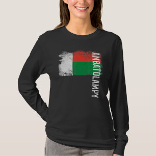 T-shirt Drapeau De Madagascar Ambatolampy Hommes Malgaches