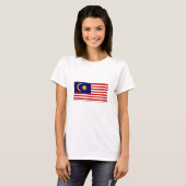 T-shirt Drapeau de Malaisie (Devant entier)