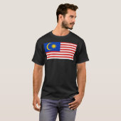 T-shirt Drapeau de Malaisie (Devant entier)