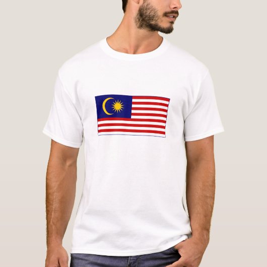 T-shirt Drapeau de Malaisie (Devant)