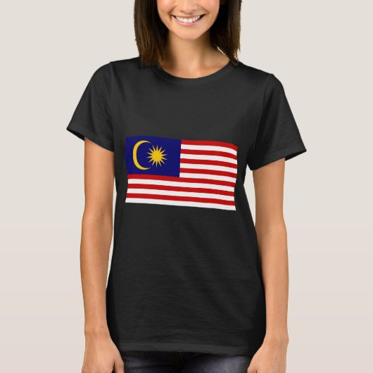 T-shirt Drapeau de Malaisie (Devant)