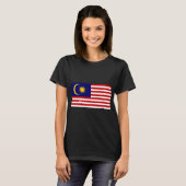 T-shirt Drapeau de Malaisie (Devant entier)