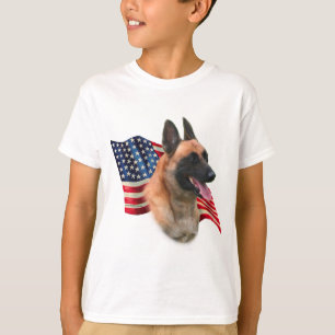 T-shirt Drapeau de Malinois de Belge
