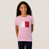 T-Shirt Drapeau de Malte (Devant entier)