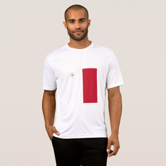 T-shirt Drapeau de Malte (Devant entier)
