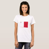 T-shirt Drapeau de Malte (Devant entier)