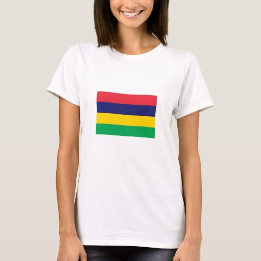 T-shirt Drapeau de Maurice (Devant)