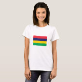 T-shirt Drapeau de Maurice (Devant entier)