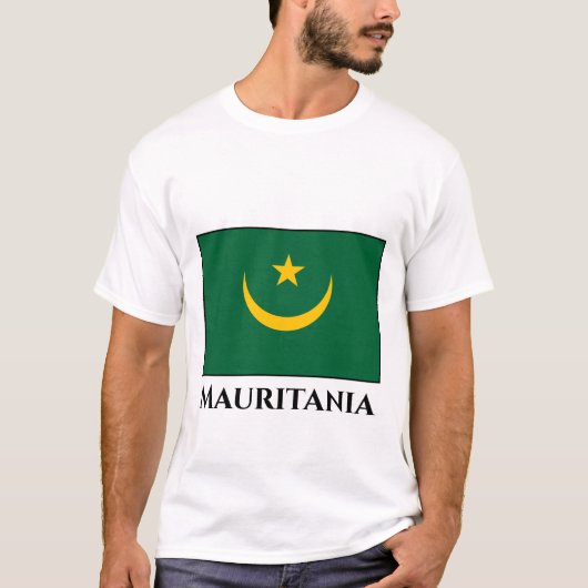 T-shirt Drapeau de Mauritanie (Devant)