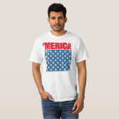 T-shirt ' Drapeau de Merican (Devant entier)