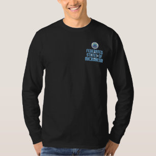 T-shirt Drapeau de Micronésie et Armoiries Patriotique