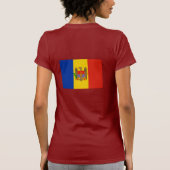 T-shirt Drapeau de Moldau (Dos)
