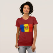 T-shirt Drapeau de Moldau (Devant entier)