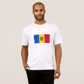 T-shirt Drapeau de Moldova (Devant entier)