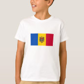 T-shirt Drapeau de Moldova (Devant)