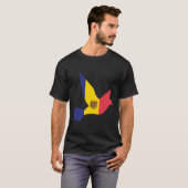 T-shirt Drapeau de Moldova (Devant entier)
