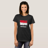 T-shirt Drapeau de Monaco     (Devant entier)