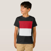 T-shirt Drapeau de Monaco (Devant entier)