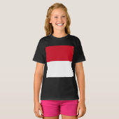 T-shirt Drapeau de Monaco (Devant entier)