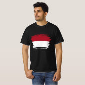 T-shirt Drapeau de Monaco (Devant entier)