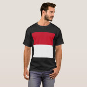T-shirt Drapeau de Monaco (Devant entier)