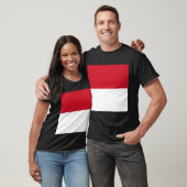 T-shirt Drapeau de Monaco (Unisexe)