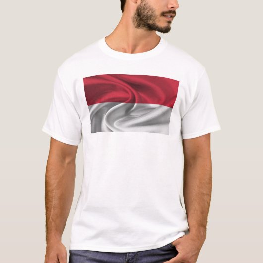 T-shirt Drapeau De Monaco (Devant)