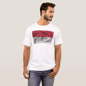 T-shirt Drapeau De Monaco (Devant entier)