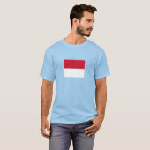 T-shirt Drapeau de Monaco (Devant entier)