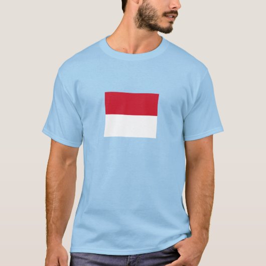 T-shirt Drapeau de Monaco (Devant)