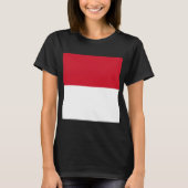 T-shirt Drapeau de Monaco (Devant)