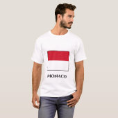 T-shirt Drapeau de Monaco (Devant entier)