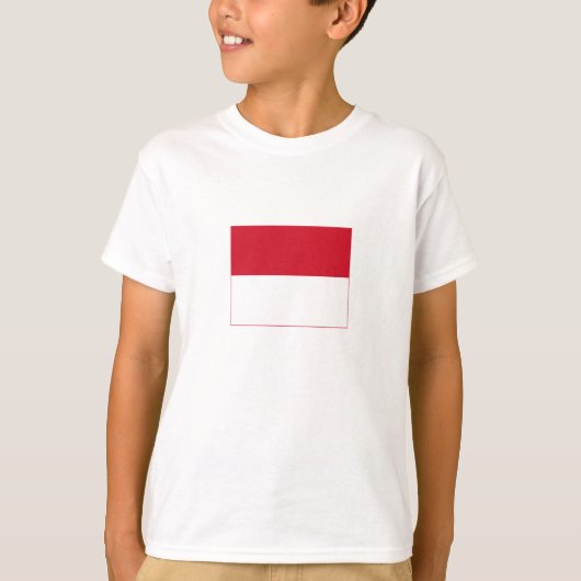 T-shirt Drapeau de Monaco (Devant)