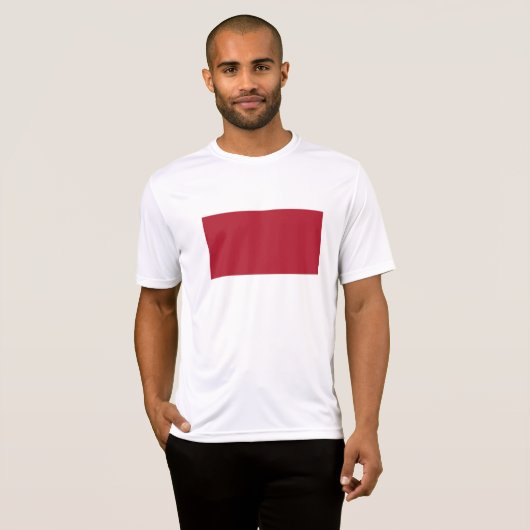 T-shirt Drapeau de Monaco (Devant entier)
